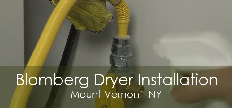 Blomberg Dryer Installation Mount Vernon - NY