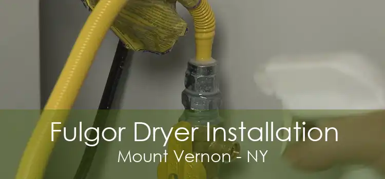 Fulgor Dryer Installation Mount Vernon - NY
