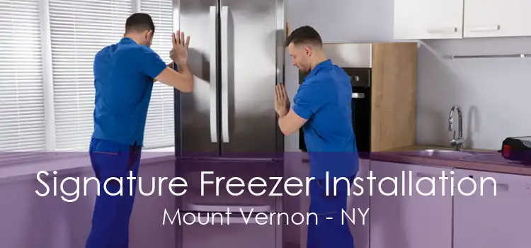 Signature Freezer Installation Mount Vernon - NY